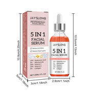 5 In 1 Moisturizing Brightning Vitamin C Hyaluronic Acid Face Serum